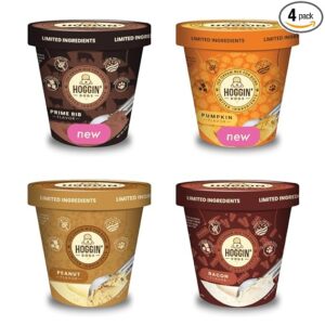 Dog Ice Cream Mix - , Variety 4 Pack, No Sugar Added, Hoggin' Dogs Ice Cream Mix, 4.65 oz - Made in USA