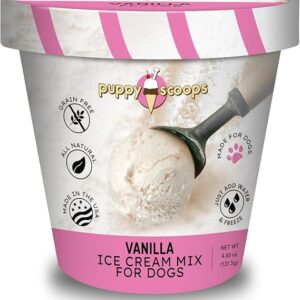 Puppy Scoops Dog Ice Cream Mix, (Vanilla), 5.65 oz - Made in USA