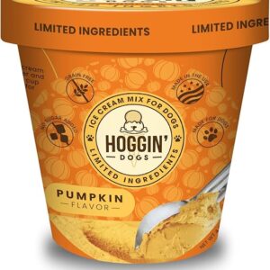 Hoggin' Dogs Ice Cream Mix - No Sugar Added, All Natural, Pumpkin Flavor, 4.65 oz - Made in USA
