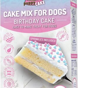 Puppy Cake Wheat-Free Cake Mix with Icing for Dogs (Birthday Cake with Pupfetti Sprinkles)