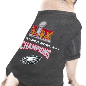 NFL 2025 Super Bowl LIX Championship Dog Tee Shirt, Size X-Small
