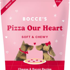 Bocce's Bakery Pizza Our Heart Treats for Dogs, 6 oz