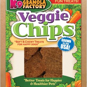 K9 Granola Factory Chip Collection for Dogs (6oz, Natural Veggie Chips)