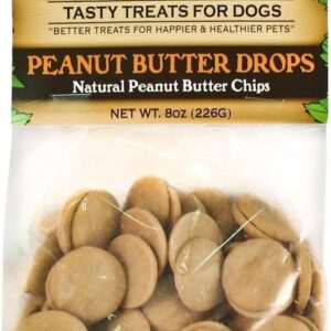 K9 Granola Factory Peanut Butter Drops Dog Treat (8 oz Bag)