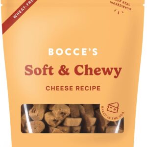 Bocce's Bakery Oven Baked Cheese Recipe Treats for Dogs, 6 oz